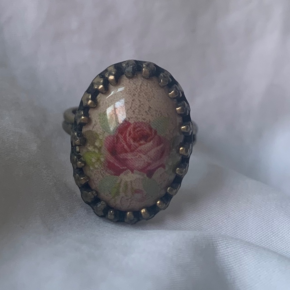 Pink Rose Michal Negrin Ring